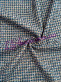 Костюмна блакитна у дрібну клітку