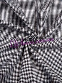 Костюмна чорно-біла гусяча лапка