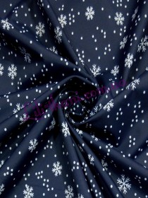 Плащовка принт "Маленькі сніжинки"