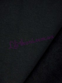 Трикотаж чорний трьонитка