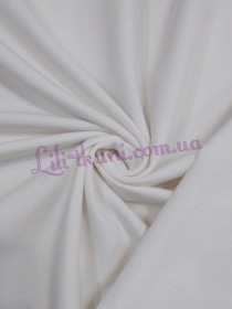 Трикотаж молочний двонитка