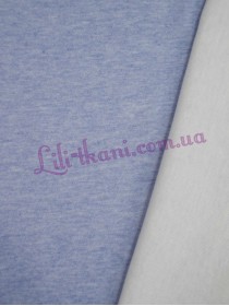 Трикотаж двосторонній молочно-блакитний